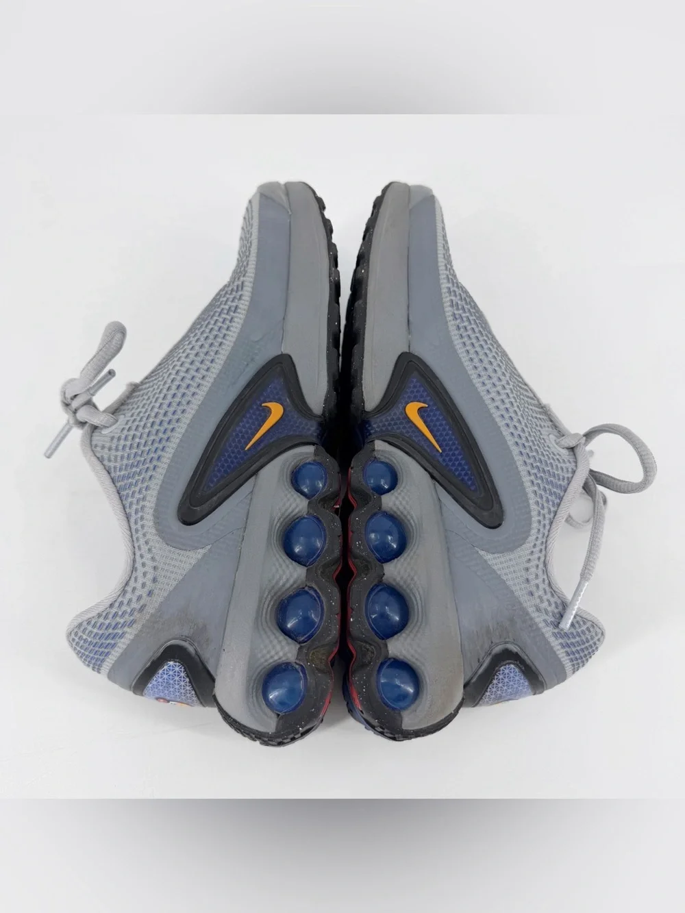 Kids Nike Air Max DN Wolf Grey Hyper Royal Sneakers Size 4.5